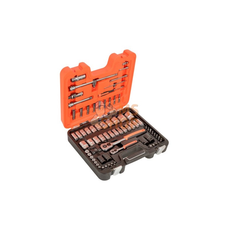 S800;BAHCO;Coffret de douilles 1/4" - 1/2", 77 pièces;pièce détachée