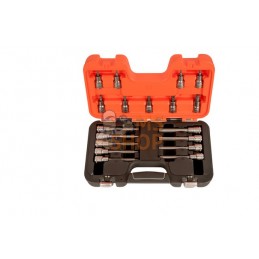 S18TORX;BAHCO;Coffret de douilles 1/2" avec embouts TORX, 18 pièces;pièce détachée