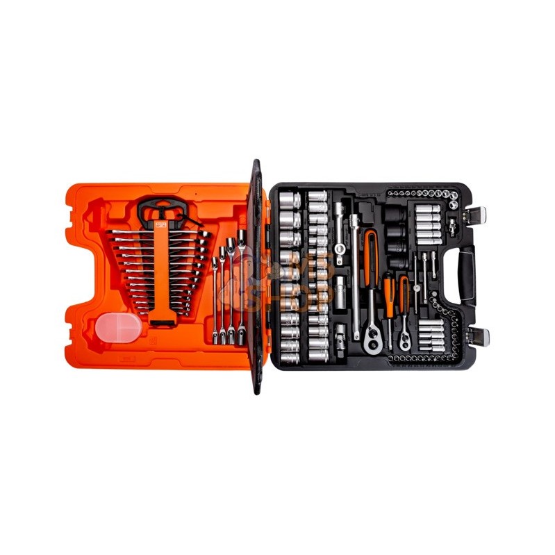S108;BAHCO;Jeu combiné de douilles 1/2 et 1/4 et clés mixtes, 108 pièces;pièce détachée S108;BAHCO;Jeu combiné de douilles 1/2 et 1/4 et clés mixtes, 108 pièces;pièce détachée