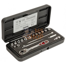 R6725ZK;BAHCO;Jeu d'outils dans une boîte métallique, Pouces 13 pièces;pièce détachée