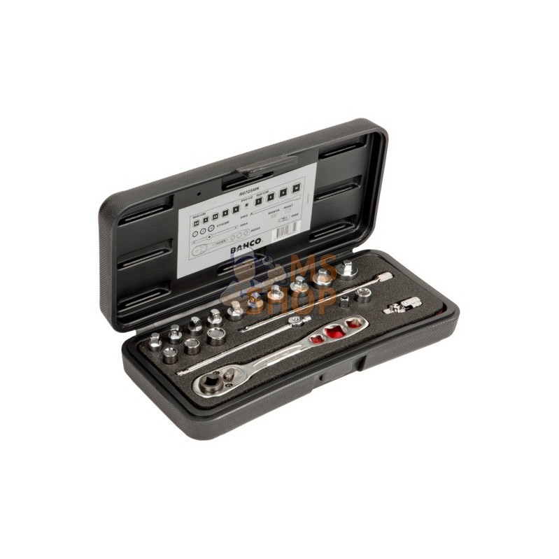 R6725MK;BAHCO;Jeu d'outils dans une boîte métallique, métrique 18 pièces;pièce détachée R6725MK;BAHCO;Jeu d'outils dans une boîte métallique, métrique 18 pièces;pièce détachée