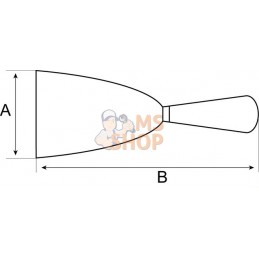 NSB706-50;BAHCO;Grattoir antidéflagrant lame flexible;pièce détachée
