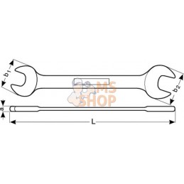 NSB006-0809;BAHCO;Clé à fourche double antidéflagrante CU-BE;pièce détachée