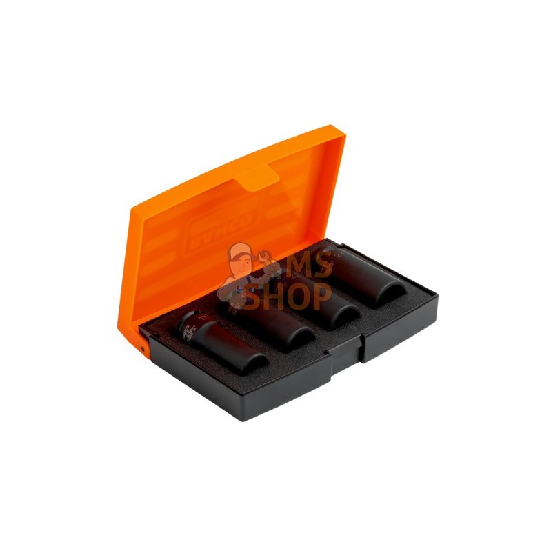 K7806M/S4;BAHCO;Jeu de douilles à choc longues 1/2;pièce détachée K7806M/S4;BAHCO;Jeu de douilles à choc longues 1/2;pièce détachée