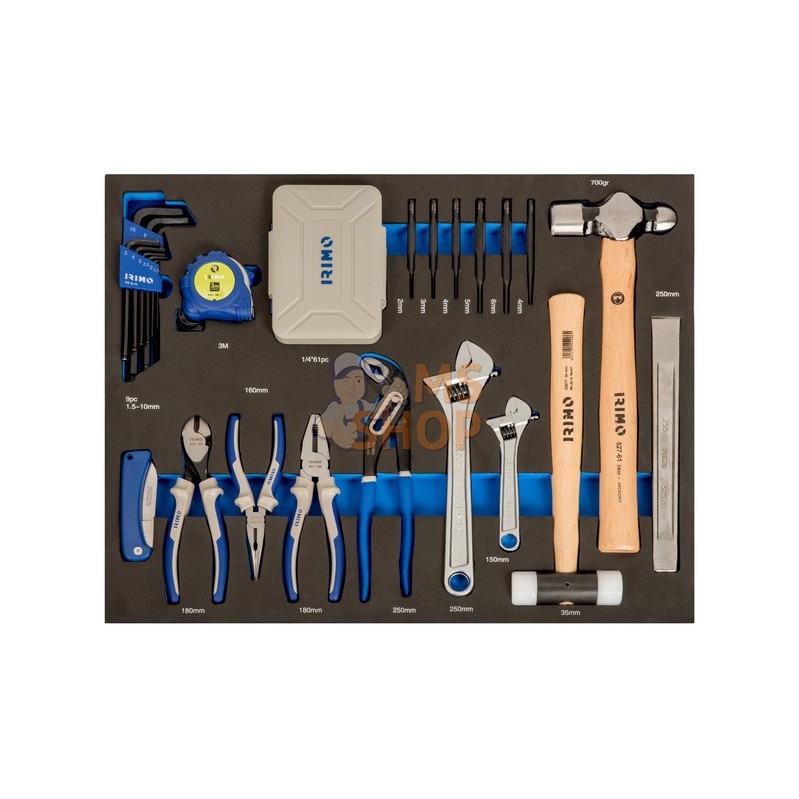 IFF1A005;IRIMO;Module mousse 3/3 : outils de frappe, de coupe, pinces et embouts - 87 pcs;pièce détachée IFF1A005;IRIMO;Module mousse 3/3 : outils de frappe, de coupe, pinces et embouts - 87 pcs;pièce détachée