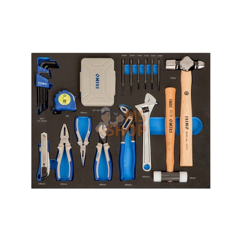 IFF1A002;IRIMO;Module mousse 3/3 : outils de frappe, de coupe, pinces et embouts - 85 pcs;pièce détachée IFF1A002;IRIMO;Module mousse 3/3 : outils de frappe, de coupe, pinces et embouts - 85 pcs;pièce détachée