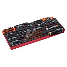 FF3A10;BAHCO;Module FF3A10 pour boites à outils 1483K & 1483KHD, 53 pcs;pièce détachée