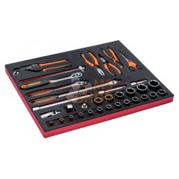 FF1A146;BAHCO;Douilles et pinces, 34 pcs;pièce détachée