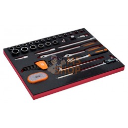 FF1A142;BAHCO;Douilles, clés mâles 6 pans, embouts, 71 pcs;pièce détachée