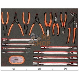 FF1A141;BAHCO;Pinces et clés à tête flexible, 47 pcs;pièce détachée