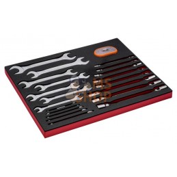 FF1A135;BAHCO;Clés à fourche et clés à tête flexible, 51 pcs;pièce détachée