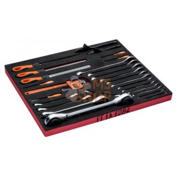 FF1A128;BAHCO;Clés et limes, 18 pcs;pièce détachée