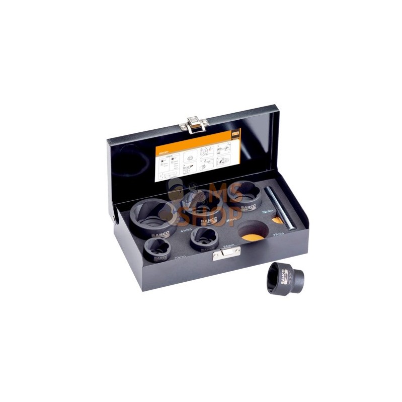 BWTSP7;BAHCO;Coffret de douilles à torsion 1/2" - 3/4";pièce détachée