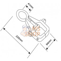 BH8BC2;BAHCO;Pince de serrage pour carrosserie;pièce détachée