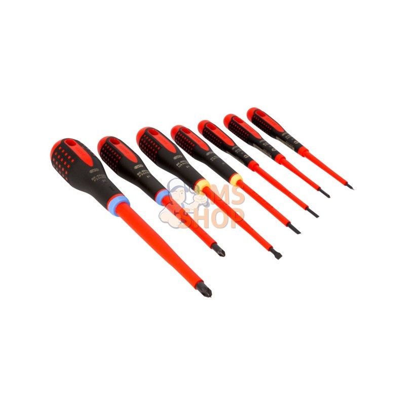BE-9888S;BAHCO;Jeu de 7 tournevis Ergo™ isolés;pièce détachée BE-9888S;BAHCO;Jeu de 7 tournevis Ergo™ isolés;pièce détachée