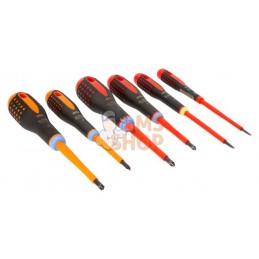 BE-9884S;BAHCO;Jeu de 6 tournevis Ergo™ isolés;pièce détachée