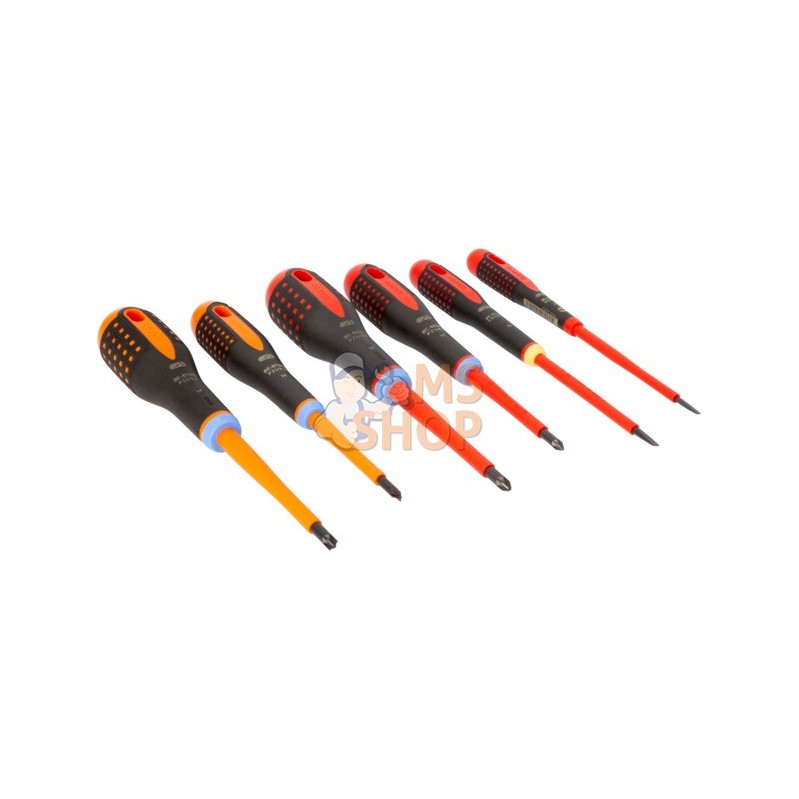 BE-9884S;BAHCO;Jeu de 6 tournevis Ergo™ isolés;pièce détachée BE-9884S;BAHCO;Jeu de 6 tournevis Ergo™ isolés;pièce détachée