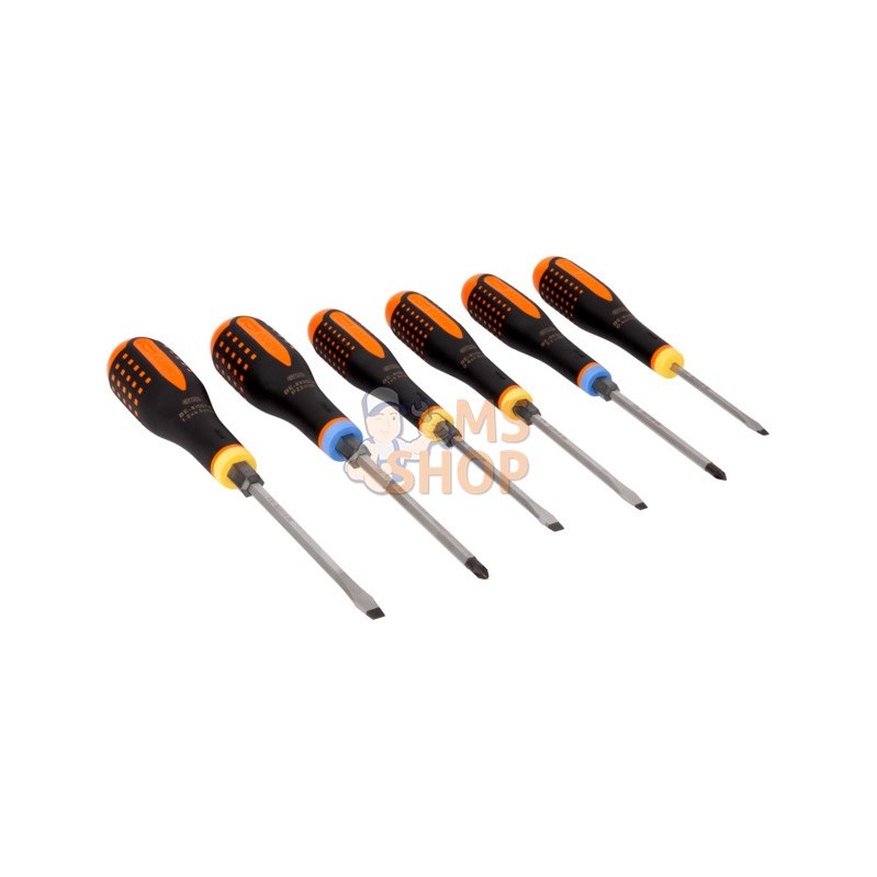 BE-9882TB;BAHCO;Jeu de 6 tournevis Ergo™ lames traversantes;pièce détachée BE-9882TB;BAHCO;Jeu de 6 tournevis Ergo™ lames traversantes;pièce détachée