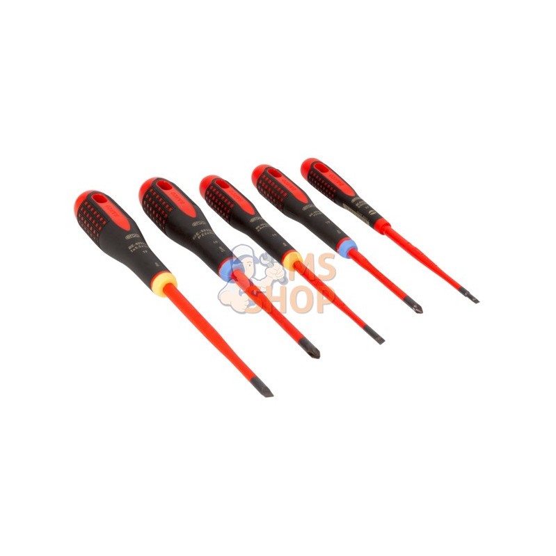 BE-9882SL;BAHCO;Jeu de 5 tournevis Ergo™ isolés lames fines;pièce détachée BE-9882SL;BAHCO;Jeu de 5 tournevis Ergo™ isolés lames fines;pièce détachée