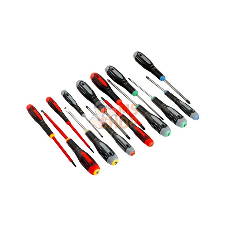 BE-9877;BAHCO;Jeu de 15 tournevis Ergo™;pièce détachée BE-9877;BAHCO;Jeu de 15 tournevis Ergo™;pièce détachée