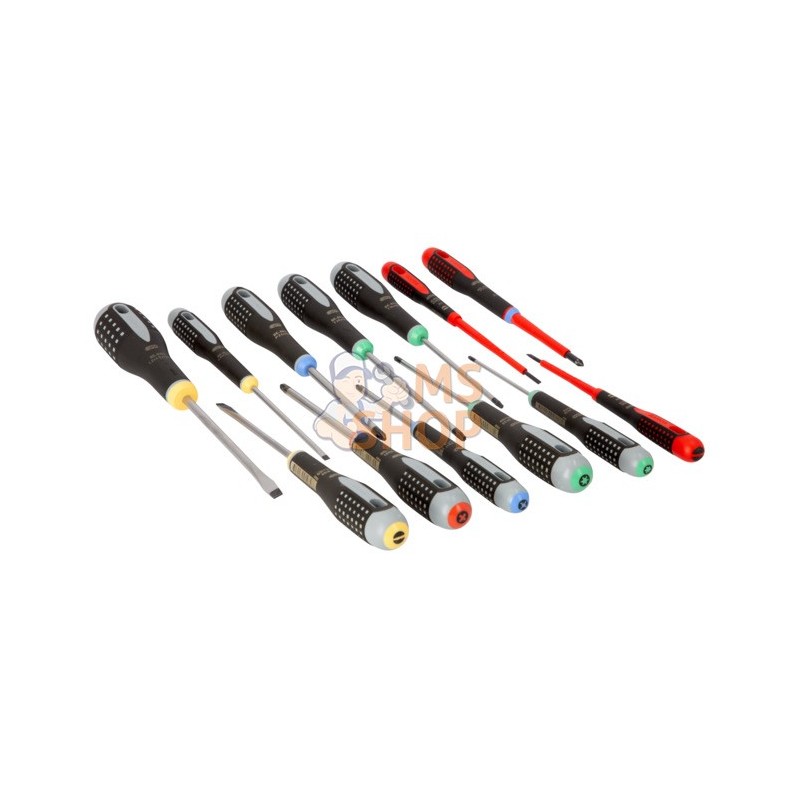 BE-9875;BAHCO;Jeu de 13 tournevis Ergo™;pièce détachée BE-9875;BAHCO;Jeu de 13 tournevis Ergo™;pièce détachée
