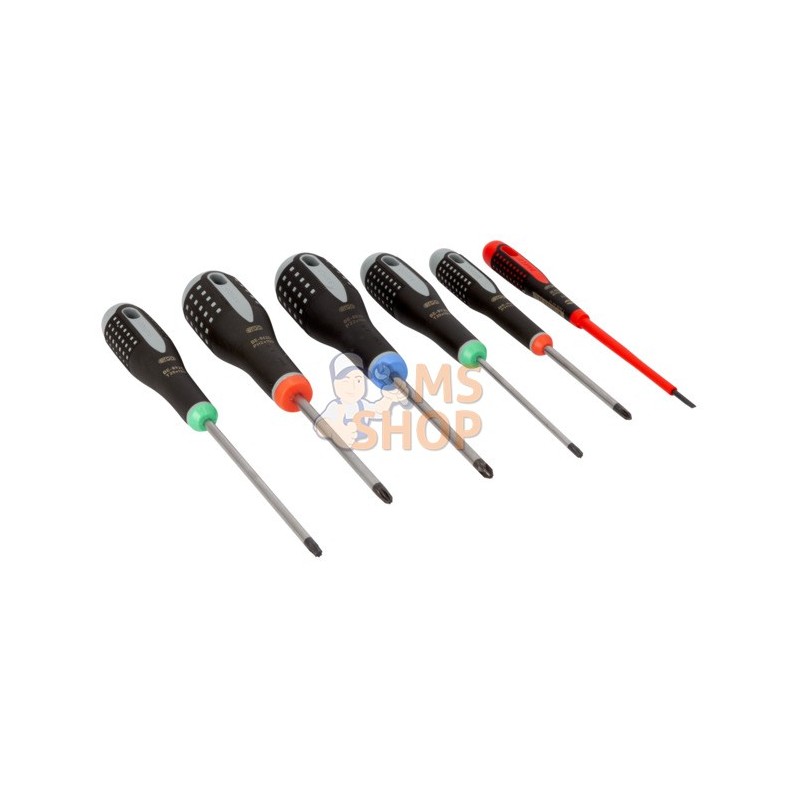 BE-9871;BAHCO;Jeu de 6 tournevis Ergo™;pièce détachée BE-9871;BAHCO;Jeu de 6 tournevis Ergo™;pièce détachée
