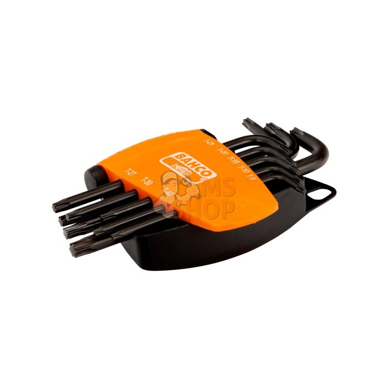BE-9585;BAHCO;Jeu de 8 clés mâles coudées Torx, avec aimant;pièce détachée BE-9585;BAHCO;Jeu de 8 clés mâles coudées Torx, avec aimant;pièce détachée