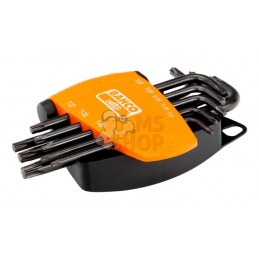 BE-9575;BAHCO;Jeu de 8 clés mâles coudées TORX, brunies;pièce détachée