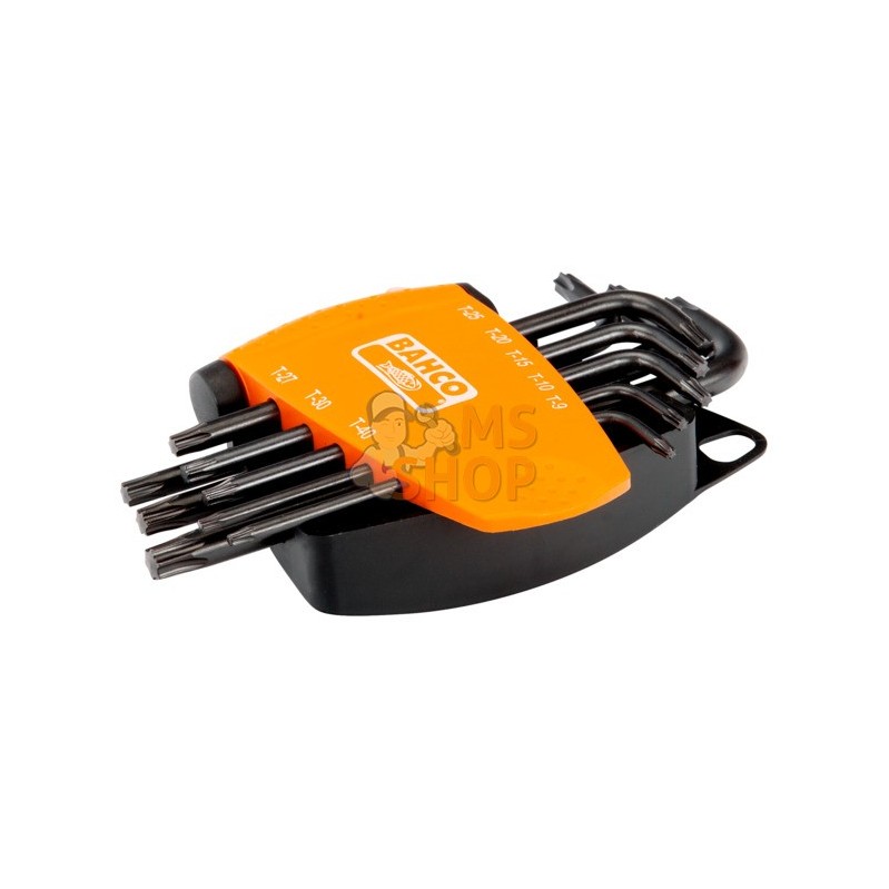 BE-9575;BAHCO;Jeu de 8 clés mâles coudées TORX, brunies;pièce détachée BE-9575;BAHCO;Jeu de 8 clés mâles coudées TORX, brunies;pièce détachée