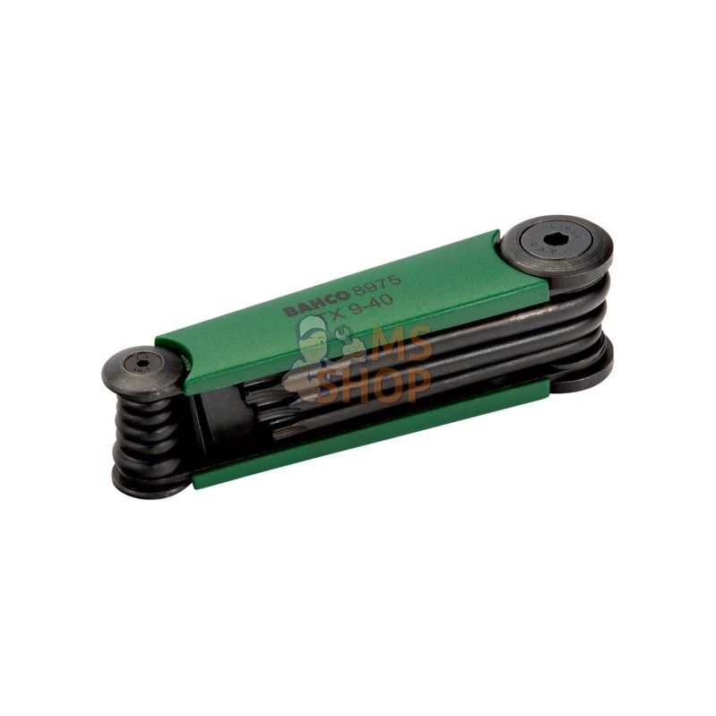 BE-8975;BAHCO;Jeu de 8 clés mâles coudées, TORX®;pièce détachée BE-8975;BAHCO;Jeu de 8 clés mâles coudées, TORX®;pièce détachée