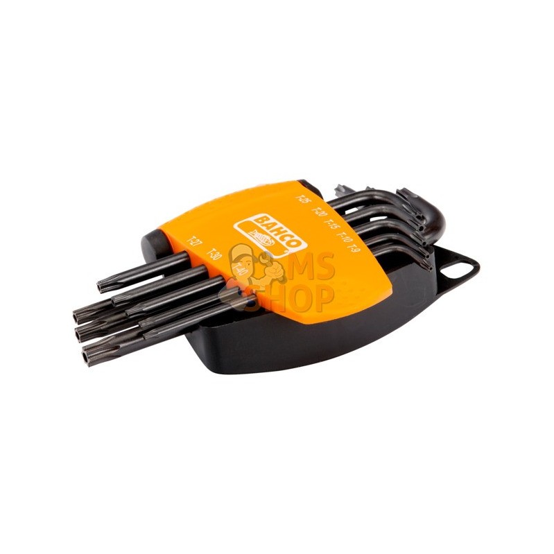 BE-8675;BAHCO;Jeu de 8 clés mâles TORX, inviolables, brunies;pièce détachée BE-8675;BAHCO;Jeu de 8 clés mâles TORX, inviolables, brunies;pièce détachée