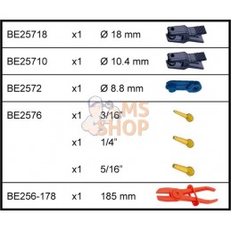 BE2572;BAHCO;Coffret de pinces et bouchons à durite;pièce détachée