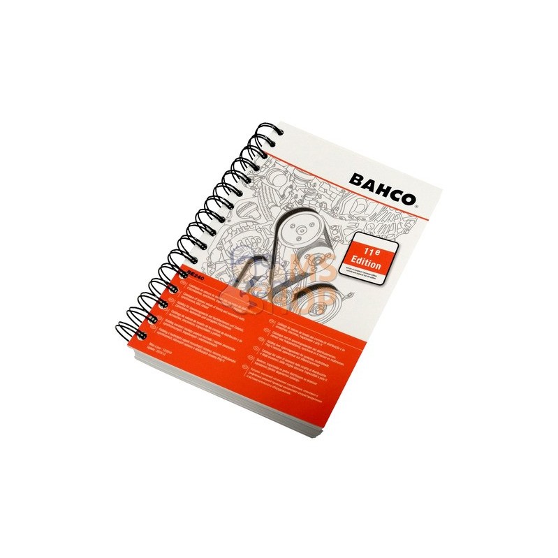 BE240-CAT;BAHCO;Catalogue de valeurs de tension de courroies et accessoires de distribution, synchrone, avec forme en V ou crant