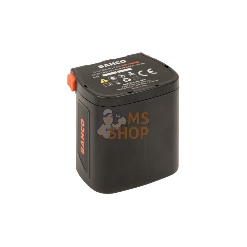 BCL1B06IB;BAHCO;Batterie lithium-ion compacte 54 Wh;pièce détachée BCL1B06IB;BAHCO;Batterie lithium-ion compacte 54 Wh;pièce détachée