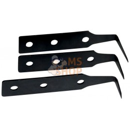 BBS108;BAHCO;Jeu de 3 lames pointes courbes pour couteau découpe pare-brise;pièce détachée