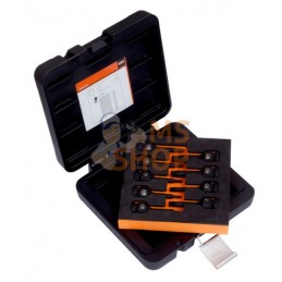 BBR203P9;BAHCO;Coffret de 9 douilles à chocs 1/2" avec embouts Torx®, pour frein;pièce détachée