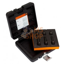 BBR201P6;BAHCO;Coffret de 6 douilles à chocs XZN 1/2", pour freins;pièce détachée