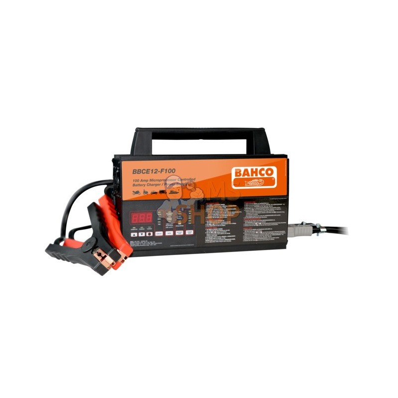 BBCE12-F100;BAHCO;Chargeur / mainteneur de charge automatique 100 Ampères pour batteries 12V;pièce détachée