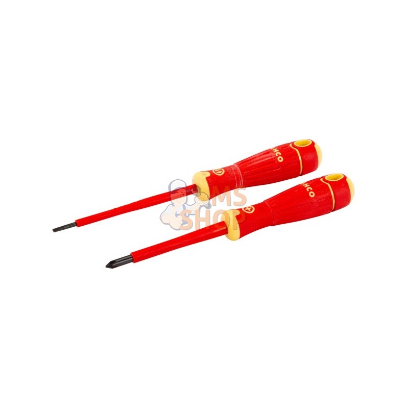 B220.002;BAHCO;Jeu de 2 tournevis isolés BahcoFit;pièce détachée B220.002;BAHCO;Jeu de 2 tournevis isolés BahcoFit;pièce détachée