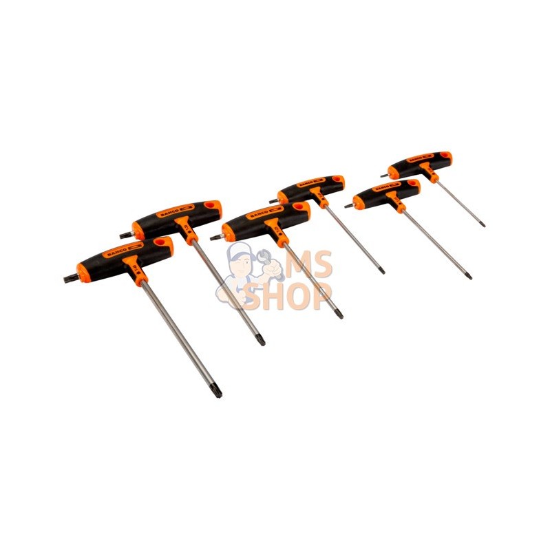 903T-2;BAHCO;Jeu de 6 tournevis manche en T TORX®;pièce détachée 903T-2;BAHCO;Jeu de 6 tournevis manche en T TORX®;pièce détachée