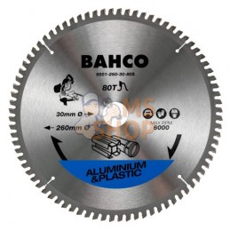 8501-305-30-96S;BAHCO;Lames de scie circulaire pour l’aluminium et le plastique pour scies à onglets;pièce détachée