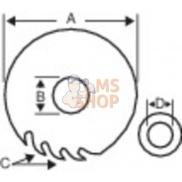 8501-305-30-96S;BAHCO;Lames de scie circulaire pour l’aluminium et le plastique pour scies à onglets;pièce détachée