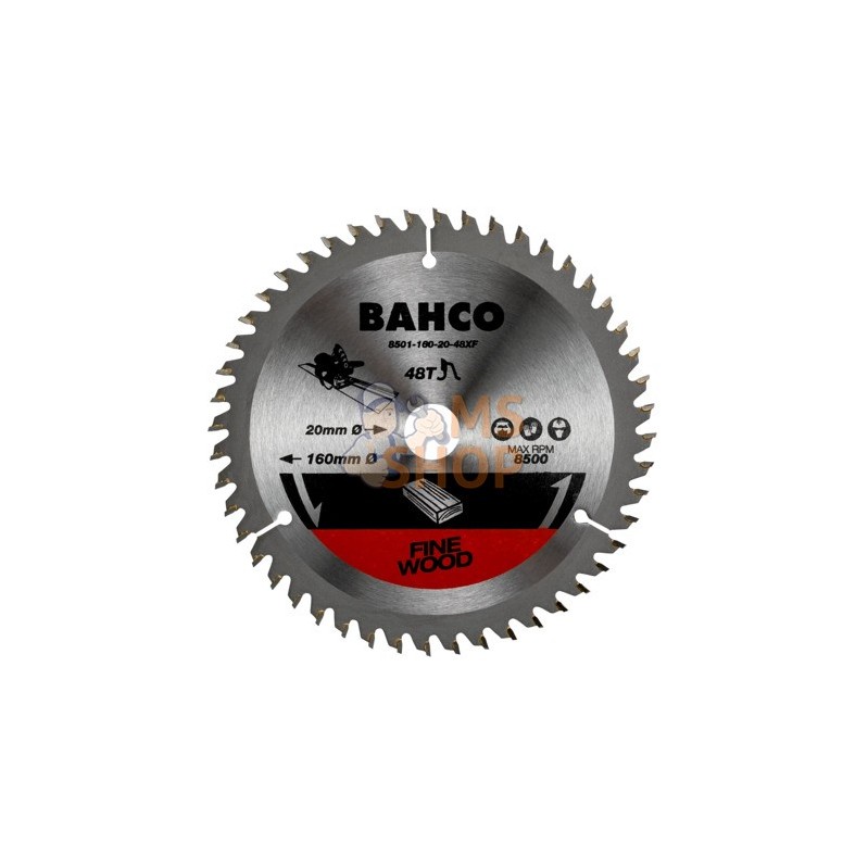 8501-160-20-48XF;BAHCO;Lames de scie circulaire pour le bois pour scies plongeantes;pièce détachée 8501-160-20-48XF;BAHCO;Lames de scie circulaire pour le bois pour scies plongeantes;pièce détachée