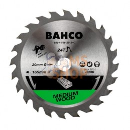 8501-136-10-24C;BAHCO;Lames de scie circulaire pour le bois pour scies sans fil;pièce détachée