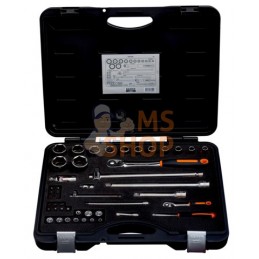 7847SS;BAHCO;Jeu de douilles 1/4" et 1/2", 47 pcs;pièce détachée
