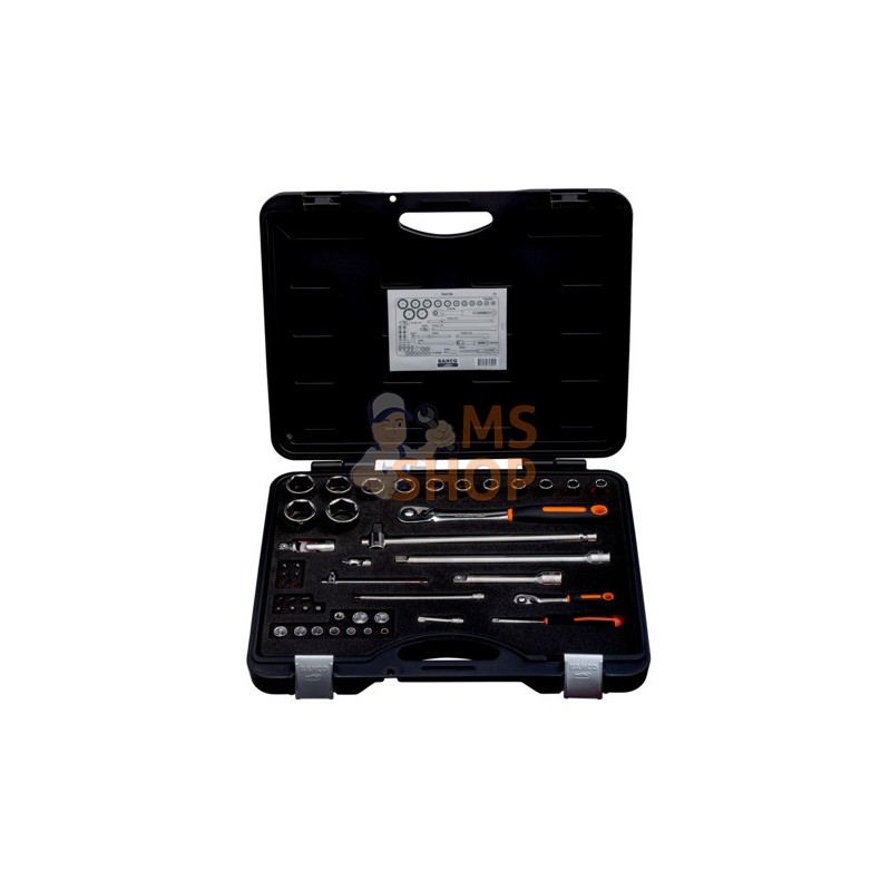 7847SS;BAHCO;Jeu de douilles 1/4" et 1/2", 47 pcs;pièce détachée 7847SS;BAHCO;Jeu de douilles 1/4" et 1/2", 47 pcs;pièce détachée