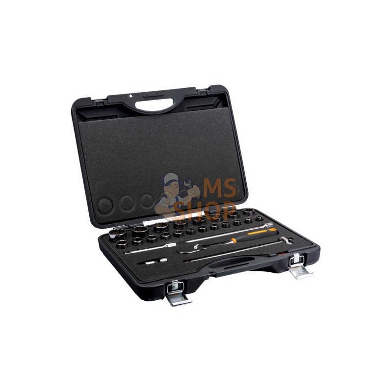 7825MBP;BAHCO;Jeu de douilles 1/2", 25 pièces;pièce détachée 7825MBP;BAHCO;Jeu de douilles 1/2", 25 pièces;pièce détachée