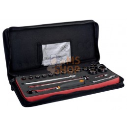 7818SST;BAHCO;Jeu de douilles 1/2", 18 pcs;pièce détachée
