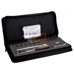 7814DST;BAHCO;Jeu de douilles 1/2", 14 pcs;pièce détachée