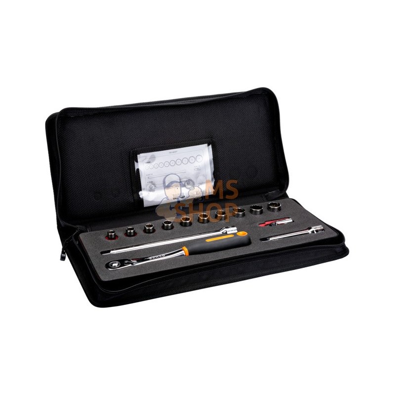 7814DST;BAHCO;Jeu de douilles 1/2", 14 pcs;pièce détachée 7814DST;BAHCO;Jeu de douilles 1/2", 14 pcs;pièce détachée